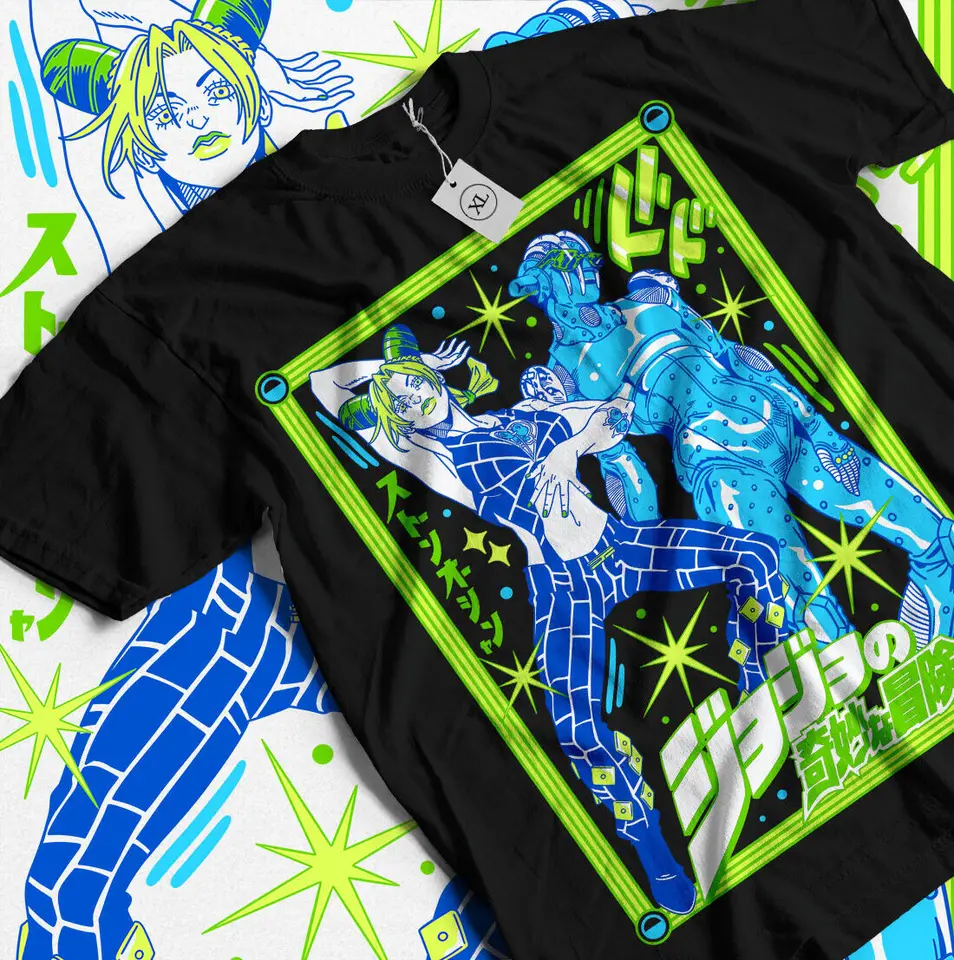 Jojo's Bizarre T-Shirt Adventure JoJo Anime Jolyne Jotaro Girl Kawaii Darčeková košeľa