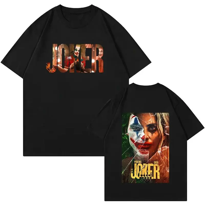 Jokers folie a Deux Joaquin Phoenix Grafické bavlnené tričko Unisex Ženy Summer s krátkym rukávom TEE Dieťa chlapčeka dievčenské vrcholy