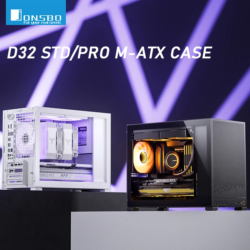 JONSBO D32 STD/PRO BLACK MATX Desktop Malé puzdro Podpora ATX/SFX Power Dodávky 240