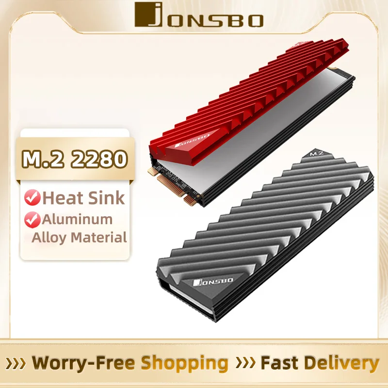 JONSBO M2 2280 Pevný disk Hliník Hliník Hliník M.2 SSD NVME Tešp