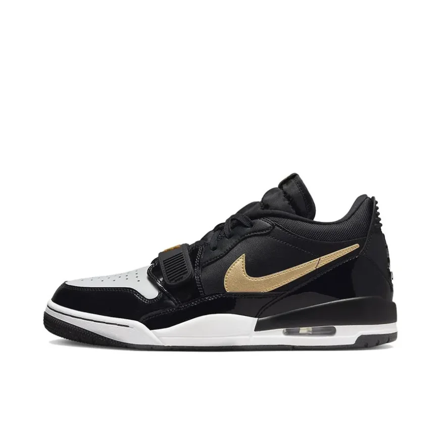 Jordan Legacy 312 Low Low Top Board topánky Čierne a biele pohodlné športové nekĺzanie šokom absorbujúce opotrebenie odolné voči opotrebeniu