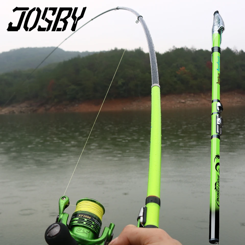 Josby uhlíkové vlákno rybárske prúty Teleskopický kŕmny kŕmny stĺp pól na prenosné cestovanie Ultralight 3,6 m 4,5 m 5,4 m 6,3 m 2020 Nový