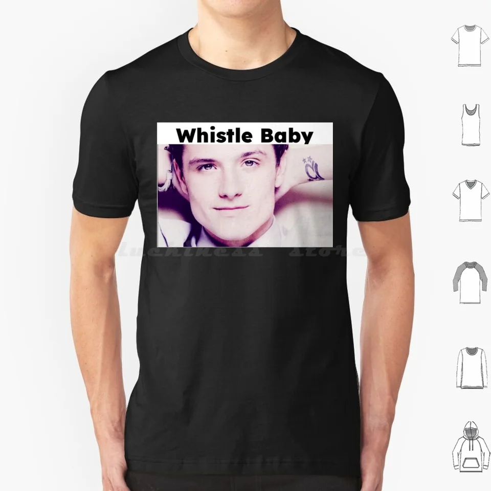 Josh Hutcherson T tričko bavlní muži ženy DIY tlač Josh Hutcherson Whistle Flo Rida Baby