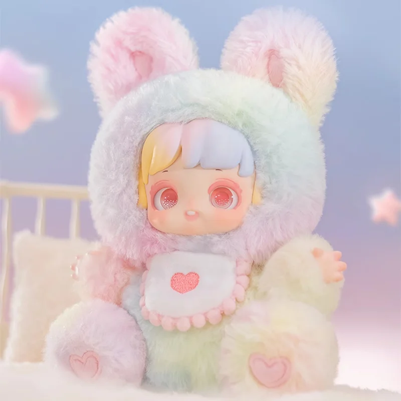 Jotoys/nepárne a nepárne trendy hudba Miana Goodnight Rabbit Friends Series Slepá skrinka Plyš Vinyl Ručne vyrobený nový produkt Darček k narodeninám