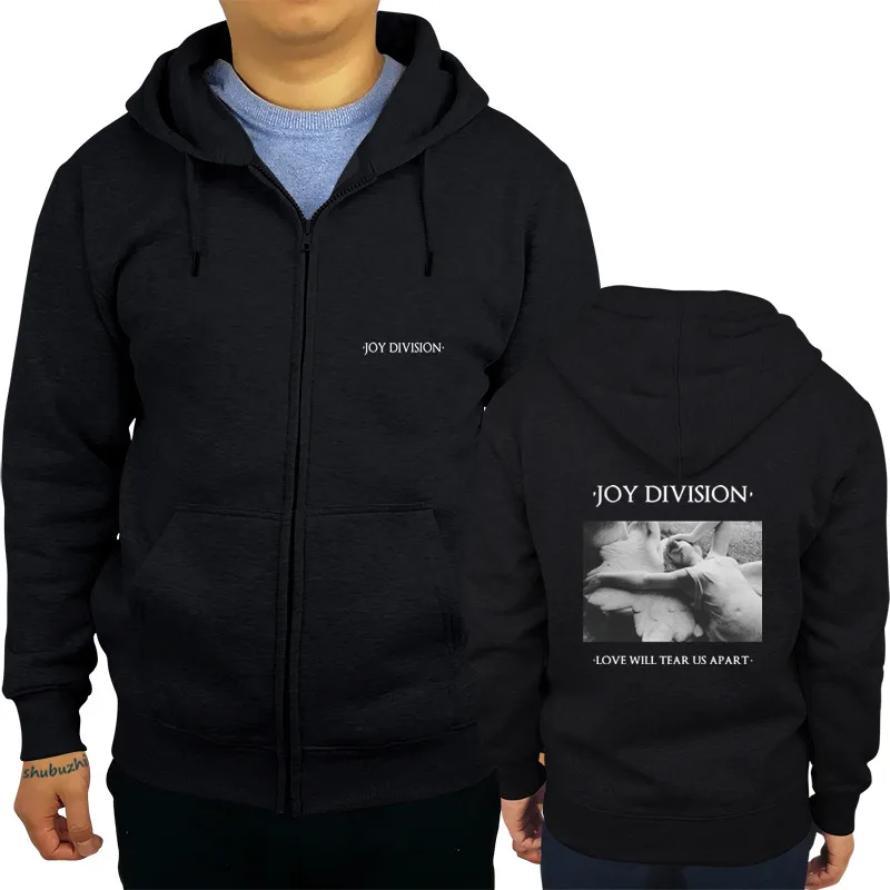 Joy Division Love Will Strhm od seba odlúpte čiernu mikinu post punk nová objednávka bavlna teplý kabát Men jar