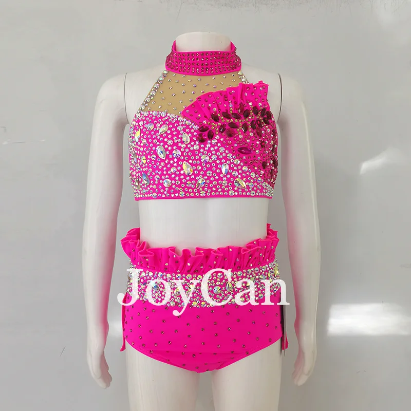 Joycan Lyrical Dance Dress Pink Jazz Dance kostým tyče tanečné oblečenie dievčenský výkon tréning