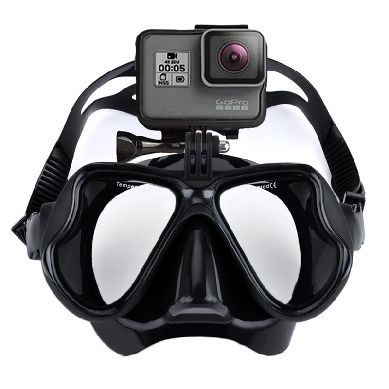 Joymaysun Professional pod vodou maska ​​fotoaparátu potápačská maska ​​na plávanie okuliarov šnorchlov potápačský držiak kamery pre GoPro