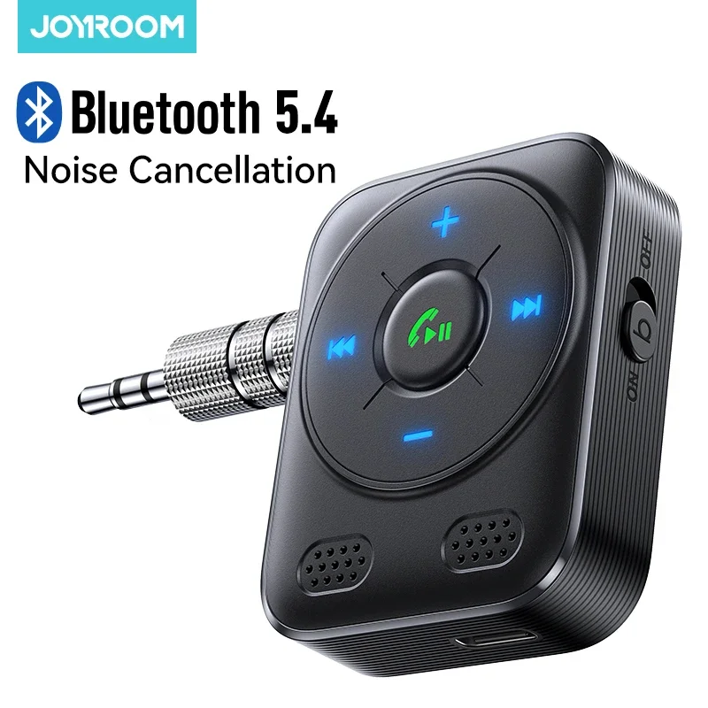 Joyroom Bluetooth 5.4 Adaptér automobilu AUX prijímač Silnejší duálny mikrofón a zrušenie hluku bezdrôtový prijímač Auxiliary vstupné auto súprava