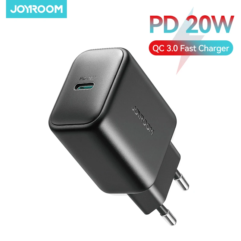 Joyroom PD 20W USB Gan Charger Supply QC 3.0 Rýchle nabíjanie Power USB C Adaptér pre iPhone 16/15/14/13 Series Samsung