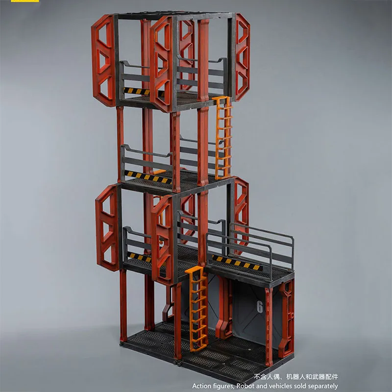 JoyToy 1/18 Scale Mecha Depot: Staging Area Diorama na pozadí scény rekvizity Fit Fit 3,75 '' Action Figure Body Dolls