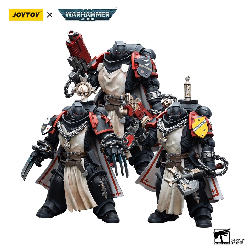 Joytoy Warhammer 40K 1/18 Akčné figúrky Anime 12cm čierne templári primaris meč bratstvo modely hračky