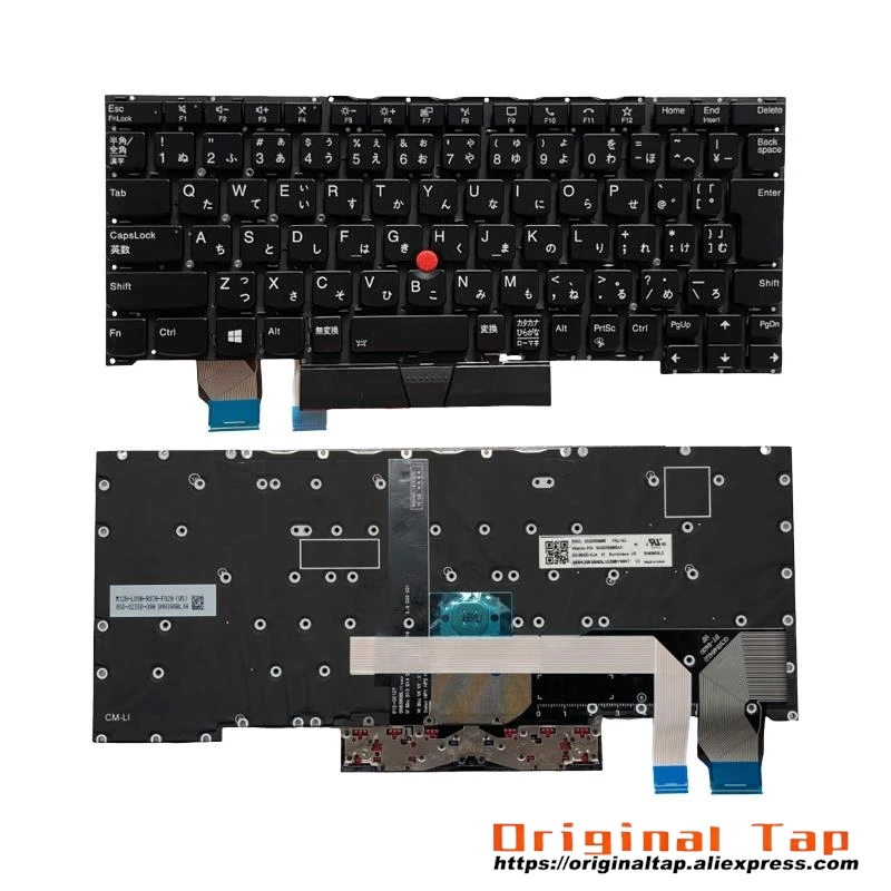 JP Japonská podsvietená klávesnica pre Lenovo Thinkpad X13 Yoga Gen 1 SN20V77699 SN20V77735