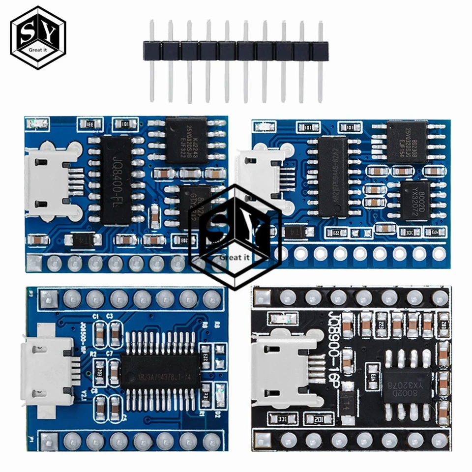 JQ8900 JQ8400 JQ6500 Hlasový modul prehrávanie Serial Voice Broadcast Modul Prispôsobený riadiaci modul hlasového čipu JR6001