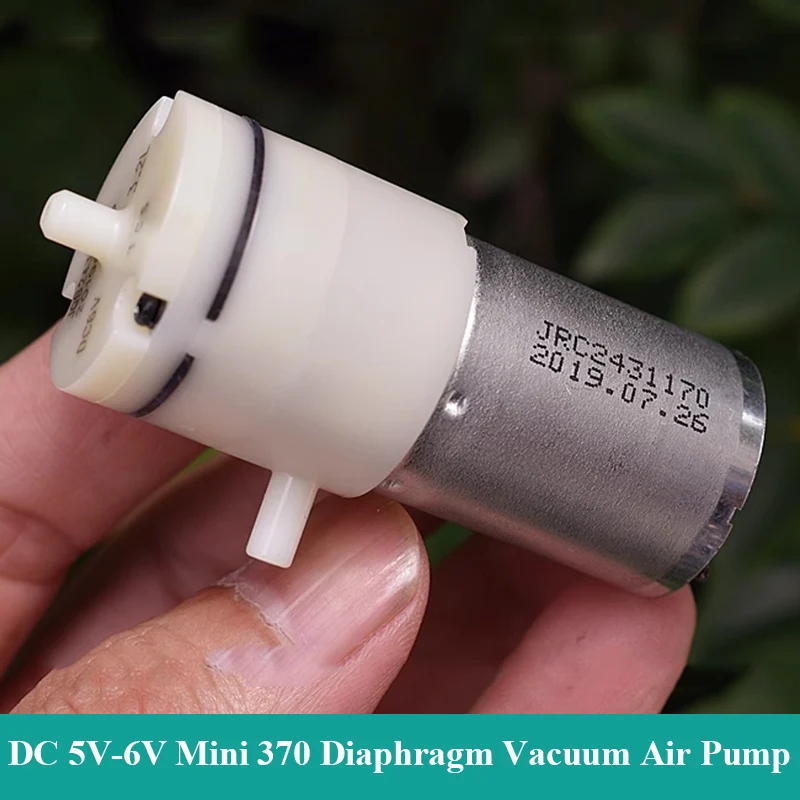 JQB2438 DC 6V 370 Mini vzduchové čerpadlo Mikro membrána Vákuové čerpadlo záporné tlakové sacie čerpadlo