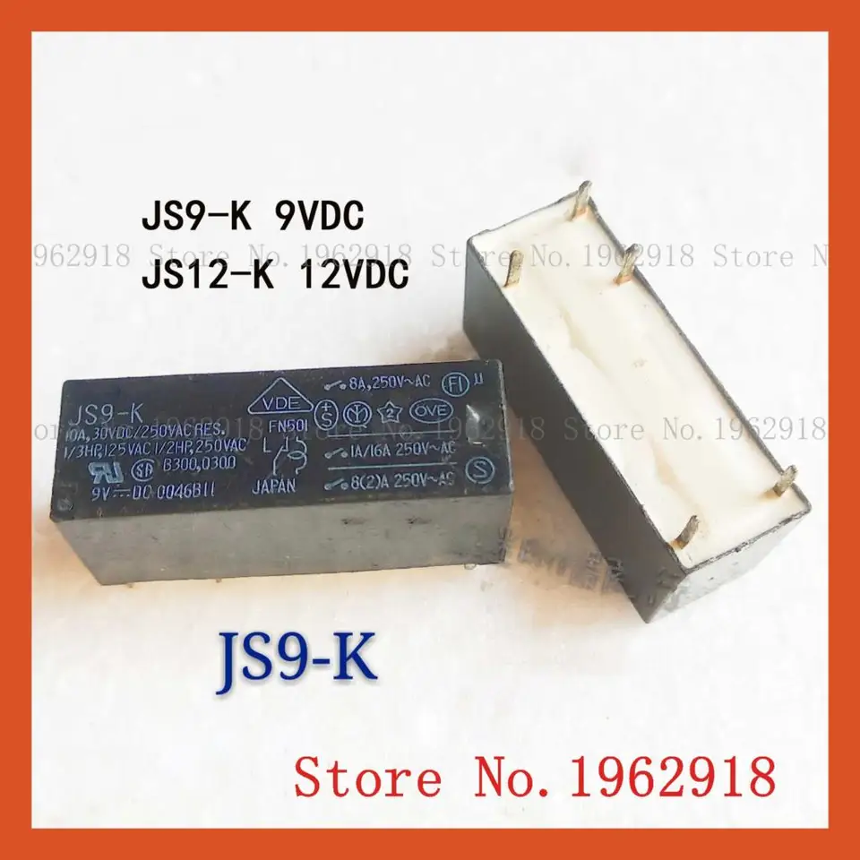 JS9-K 9VDC JS12-K 12VDC 5