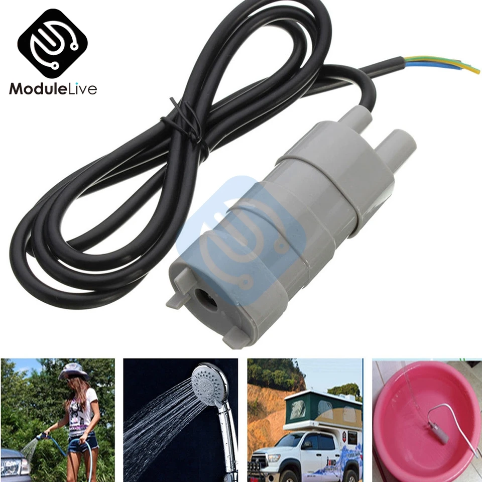 JT-500 DC 12V 24V Ponorbilné ponorné čerpadlo 600 l/h 5m pre vodný akváriový kúpeľový bazén