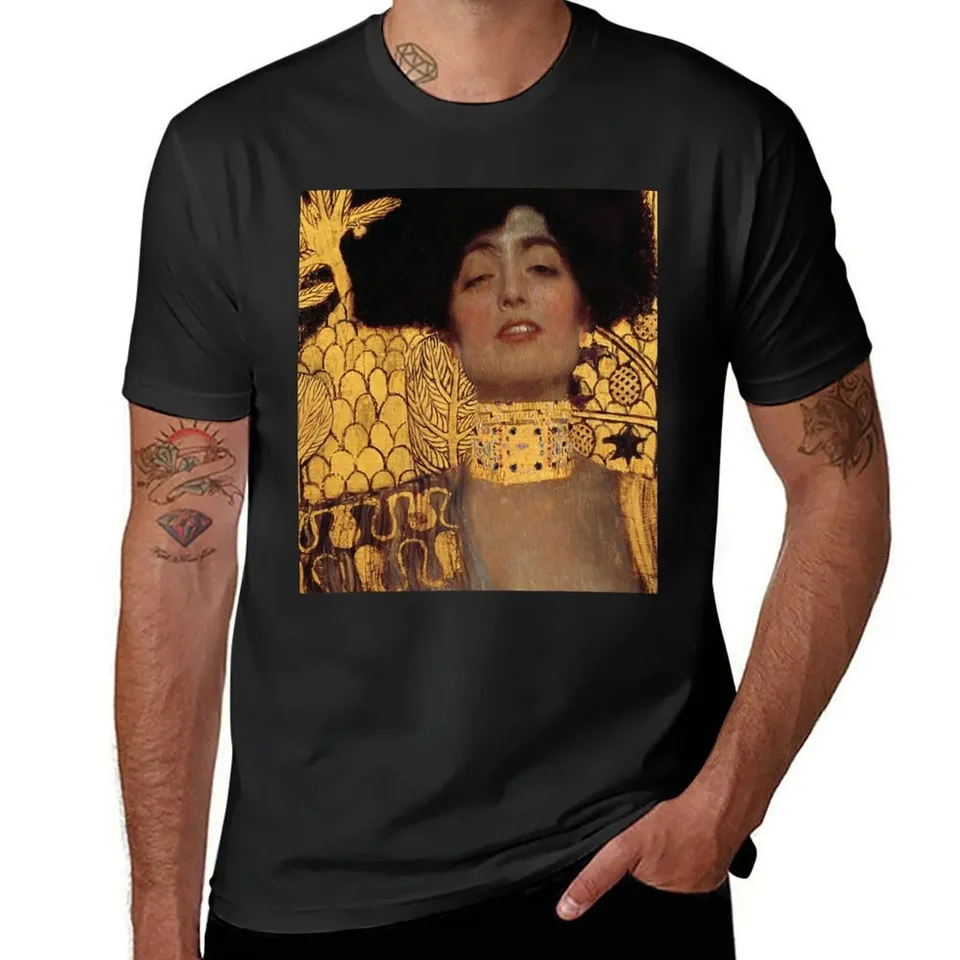 Judith I - časť 1 od Gustav Klimt Gold T -Shirt Animal Prinfor Boys Cust