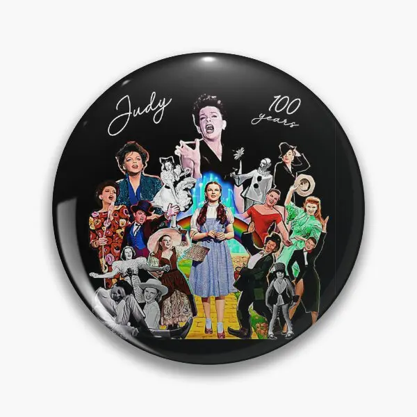 Judy Garland, ktorá oslavuje 100 rokov mäkké gombíky kovové odevy golier brošľový odznak odznak DECONCE KOTOKAP PIN klobúk