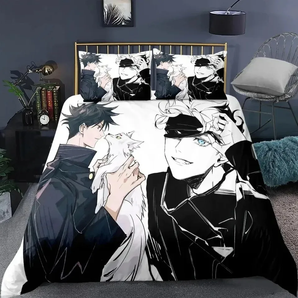 JUJUTSU Kaisen Bedding Set Japan Slávne anime obliečky na obliečky na obliečkach