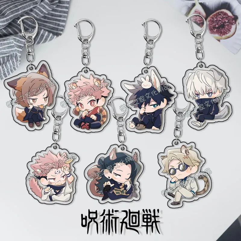 Jujutsu kaisen itadori yuji kugisaki Nobary fushiguro megumi nanami kento ryomensukuna akrylová figúrka keychain keychain prívesok keychain