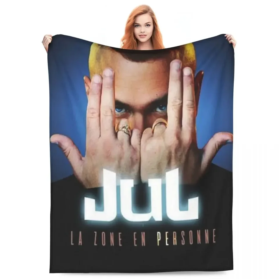 Jul Hudobná rapper teplé mäkké prikrývky Tour piknik hodu prikrývka zimná vtipná dizajn flanel lôžko postele pohovky postele