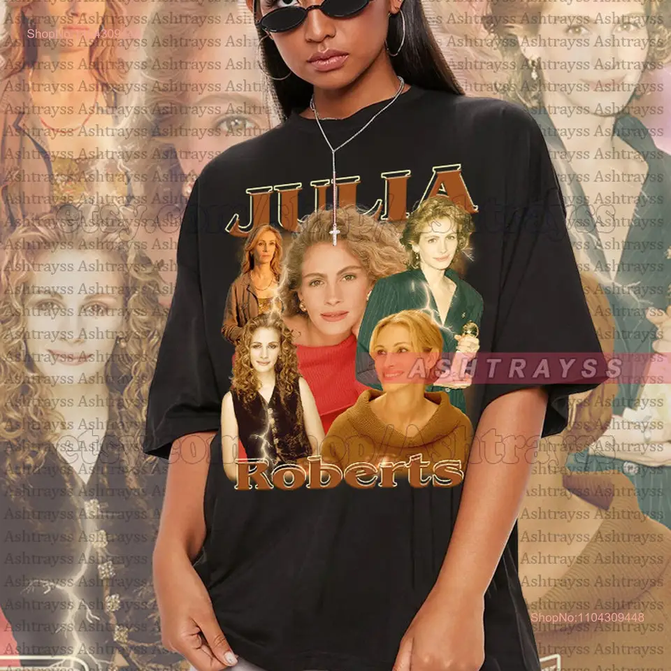 Julia Roberts Vintage Bootleg T tričko dlhé alebo krátke rukávy