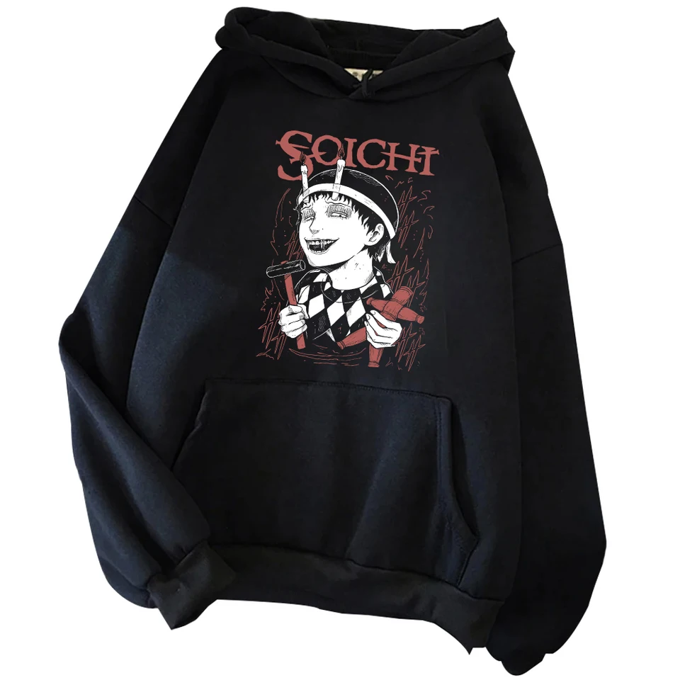 Junji Ito Uzumaki Hoodie Muž Žena Harajuku Horor Anime Pullover Tops