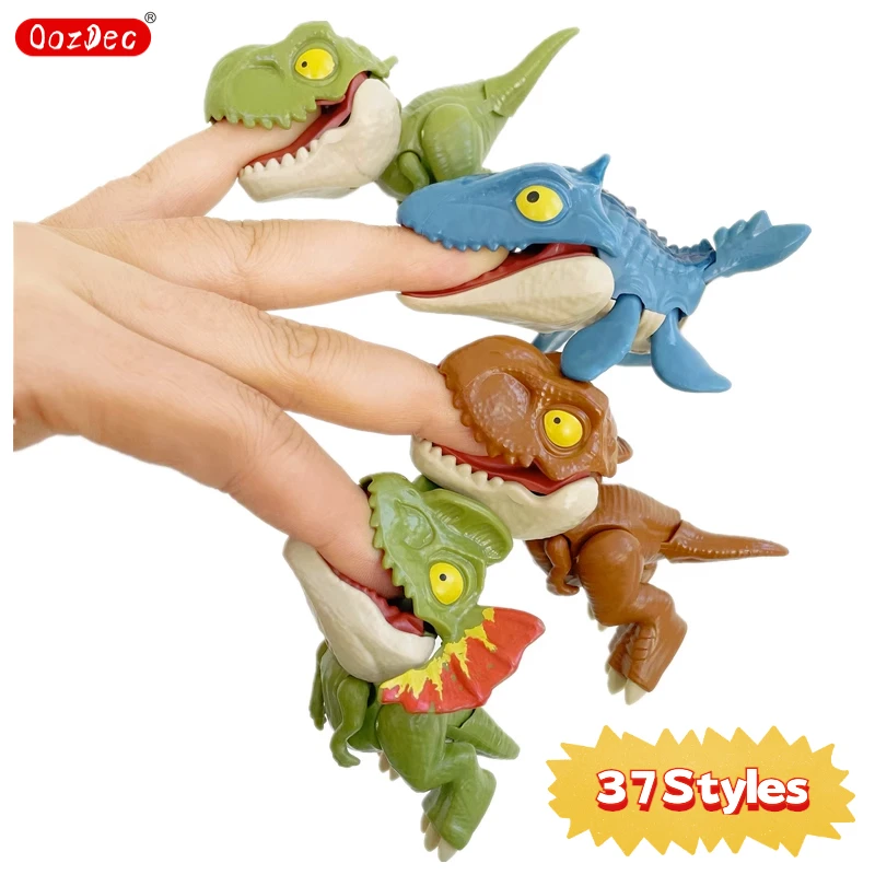 Jurassic dinosaurus dino zvierací postava Model Park hračky hryzenie ručne zložitý slon chameleón hippo mosaurus prst pre chlapcov darček