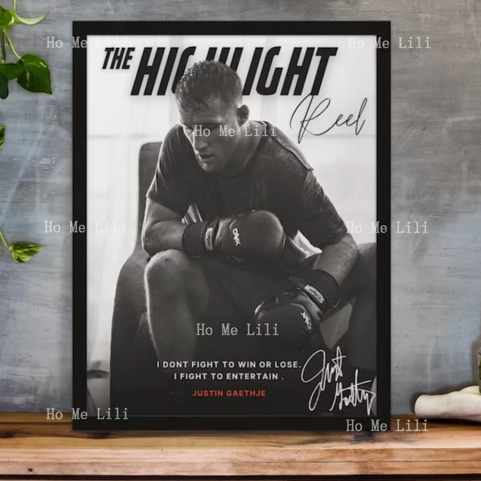Justin Gaethje Wall Decor Boxing Fan Gift