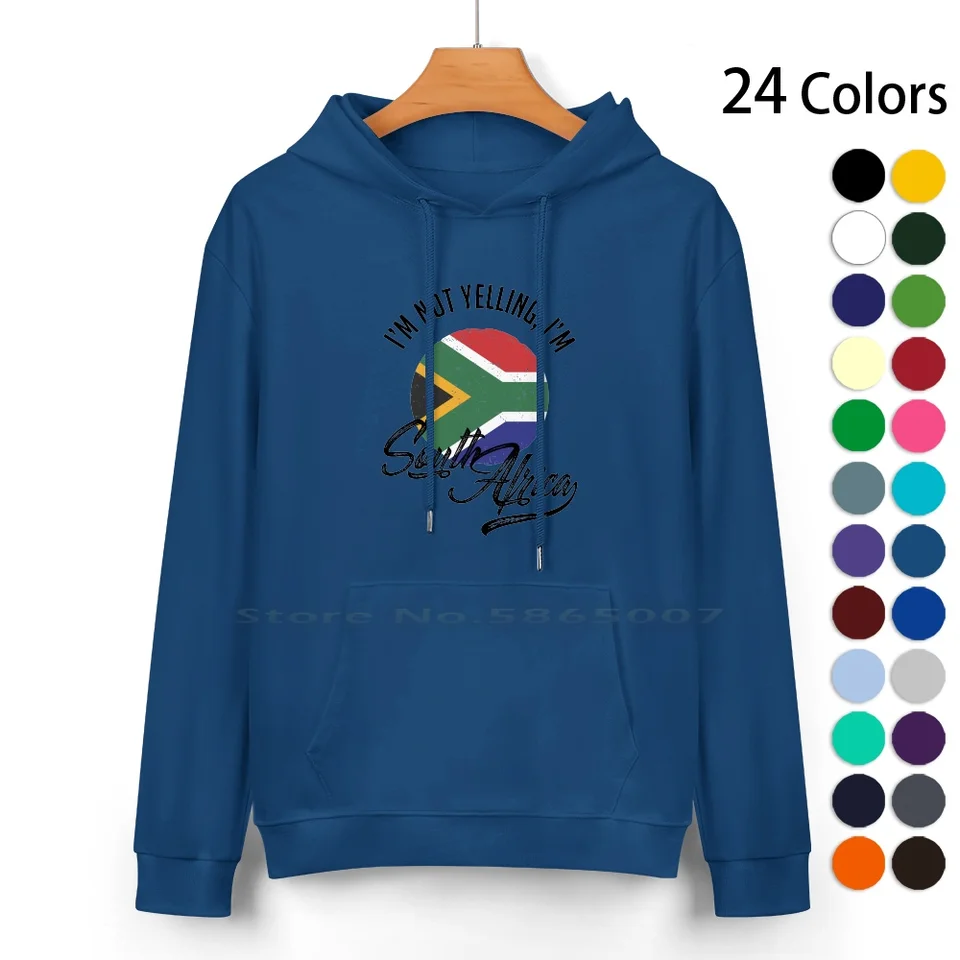Južná Afrika Cotton Hoodie Sweater 24 Farby Južná Afrika Patriotizmus narodený v krajine živá vlajka 100% bavlnená mikina s kapucňou