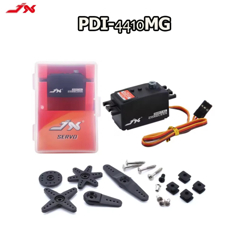 JX Servo PDI-4410MG 10KG High Precision Metal Gear Low Profil Coreless Servo 120 stupňa 1/8 1/10 RC Digitálne servo riadenie automobilov