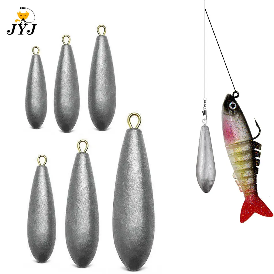 JYJ 10G 20G 30G 40G 50G 60G 70G 80G 100G Rybárska hmotnosť Síľok, hlboká voda Drop Bullet Sinkers Fishing Tackle Prandes