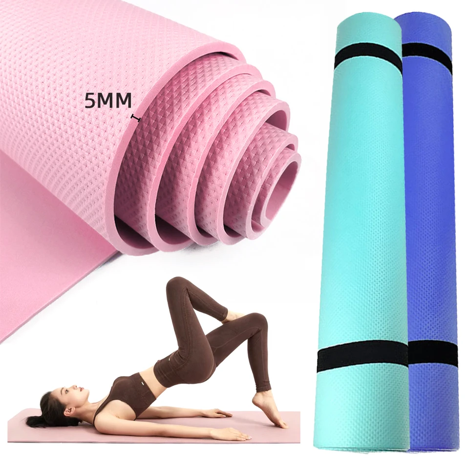 Jóga Mat Sports Fitness Mat Eva hrubá joga podložka široká pohodlie pena joga matt na cvičenie jogy pilates telocvičňa Gymnastika tréning rohož