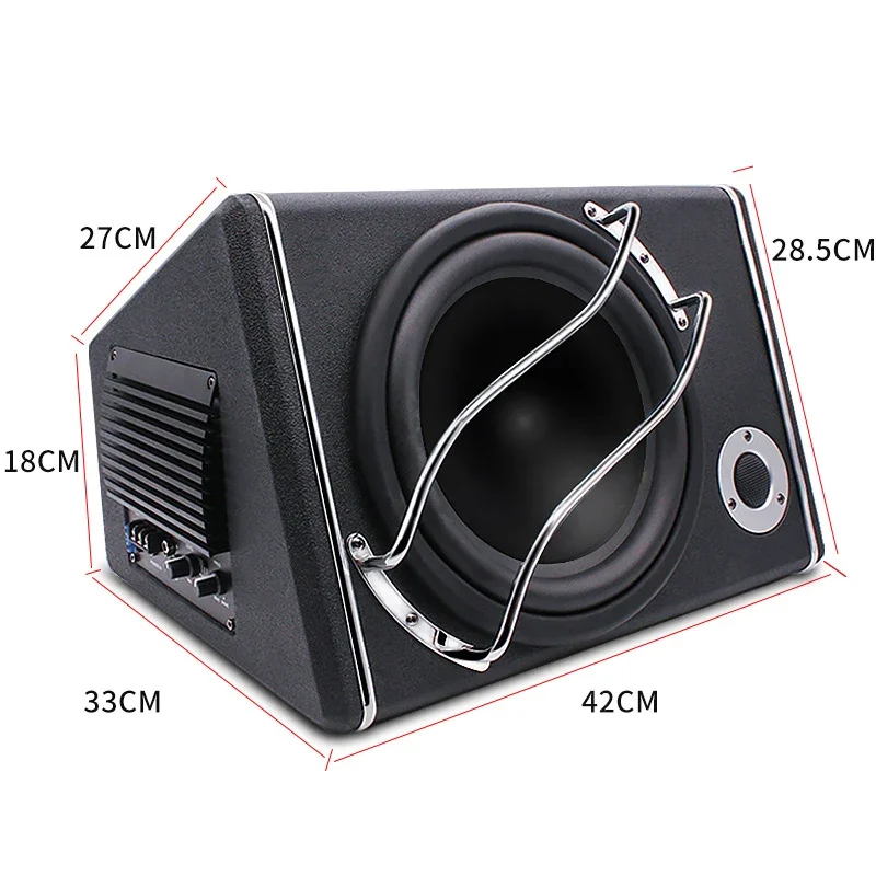 K-1021APR CAR Subwoofer 12V Aktívny vysoký výkon s výškovým upraveným 10-palcovým subwooferom automobilu 10 palcov