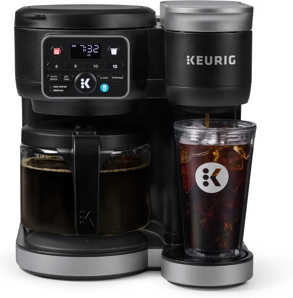 K-Duo Hot & Iced Single Serve & Carafe Coffee Maker, Multistream Technology, 72oz Reservoir (Gen 2)