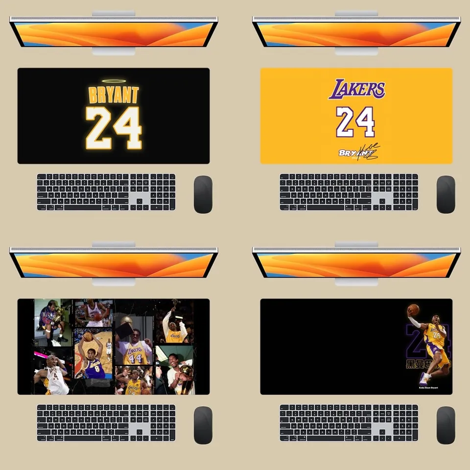 K-Kobe B-Bryants Black Mamba 24 MousePad Mouse Pad Big Keyboard Desk Comput PC Mat Rat Notbook Pad