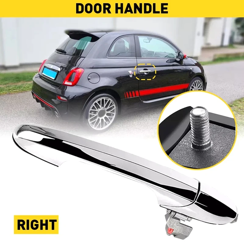 K rukoväti pre vonkajšie dvere vozidla 735451696, 735592014 68069942AB pre Fiat 500 2012-2019