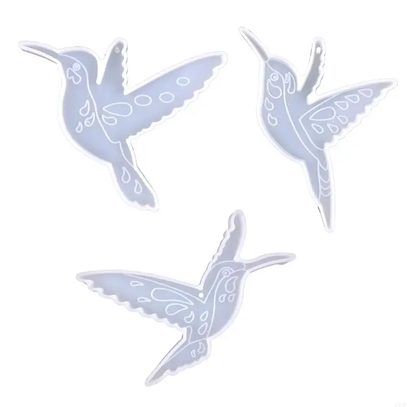 K43F živica liatia silikónové plesne Hummingbird Keychain prívesok šperky DIY