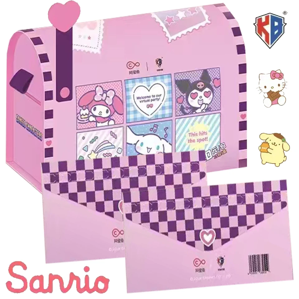 Kabao Sanrio Ticket Stub Card pre deti Kuromi Pompom Purin Pochacco Fresh Lovely Anime Character Collection Cards Darček hračky