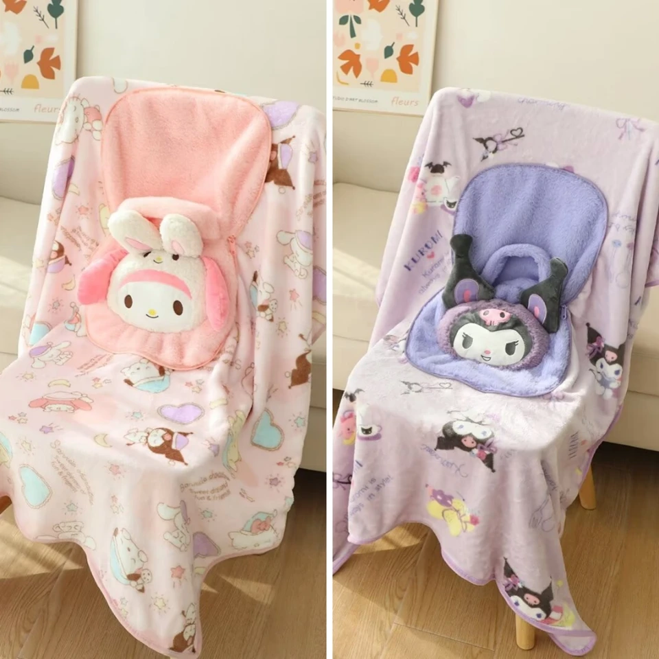 Kabelka Sanrio prikrývka Kuromi moja melódia prikrývka Karikatúra anime vzor Cinnamoroll Warte prikrývka kancelária