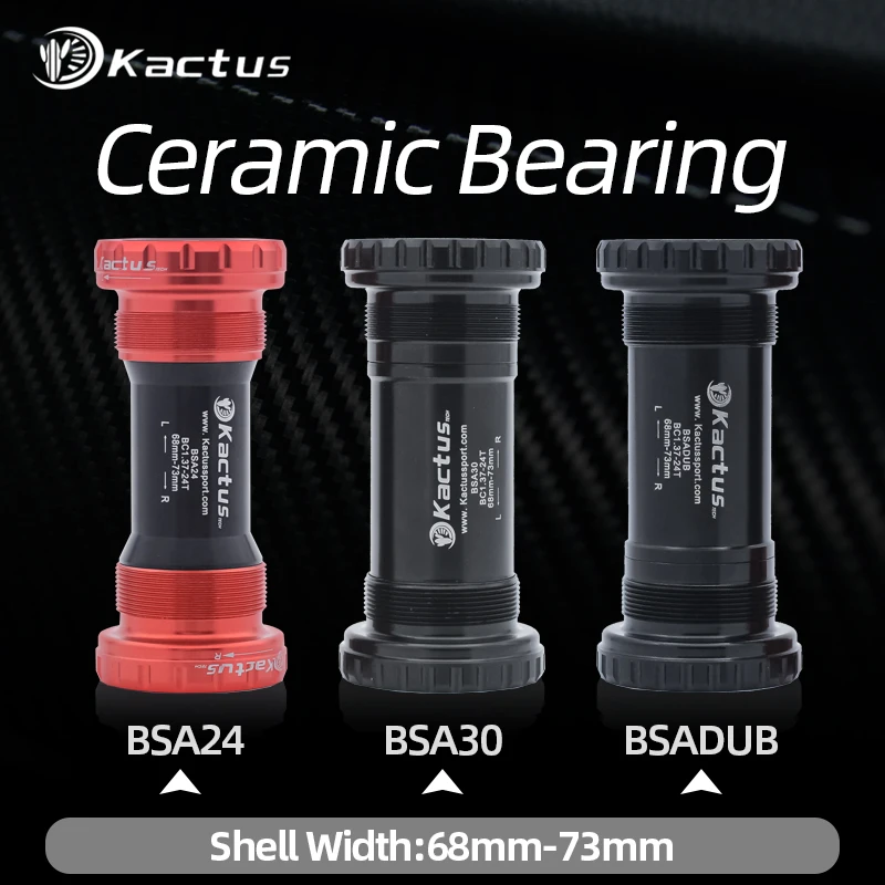 KACTUS BICYCLE BRACKET BRACKET BSA NEEPLIVE KIT ROAD MTB Rám 68/73 pre osi 24/22 a 29/30 mm pre shimano/SRAM GXP Crankset