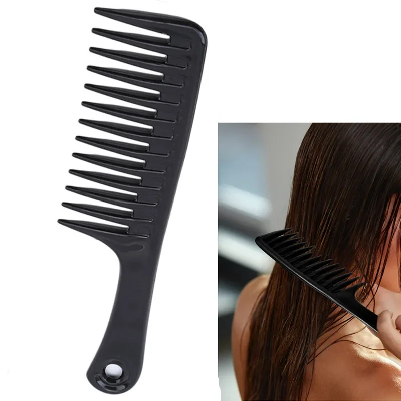 Kaderníctvo hrebeň Hair kefka Hrubá tepelne odolná žena v mokrej kučeravých kefkách Salón farbenie rozpúšťajúcich nástroje na styling vlasov