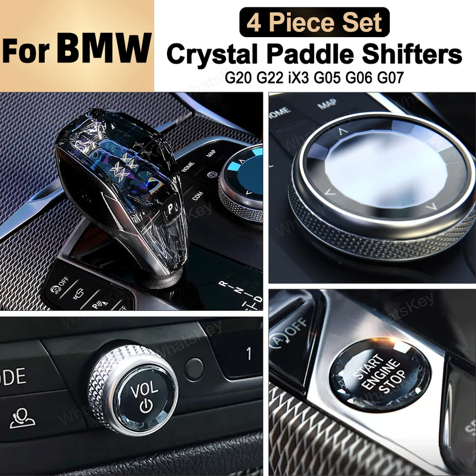 Kadová súprava na posun gombíka LHD Crystal Gear pre BMW X5 G05 X3 G01 IX3 G01 I4 G26 Rukoväť pre rýchlostnú páku F44 F46 X4 G02 G22 G20