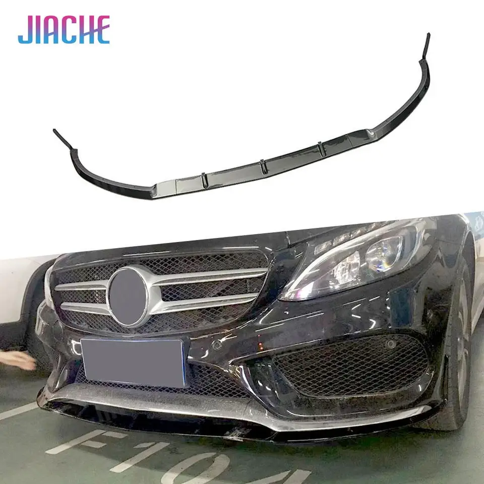 Kady SPOILER SPOILER SPOILER SPOILER pre predný nárazník pre Mercedes Benz C Class W205 C200 C43 AMG Sport 2014-2018 SPOILER uhlíka