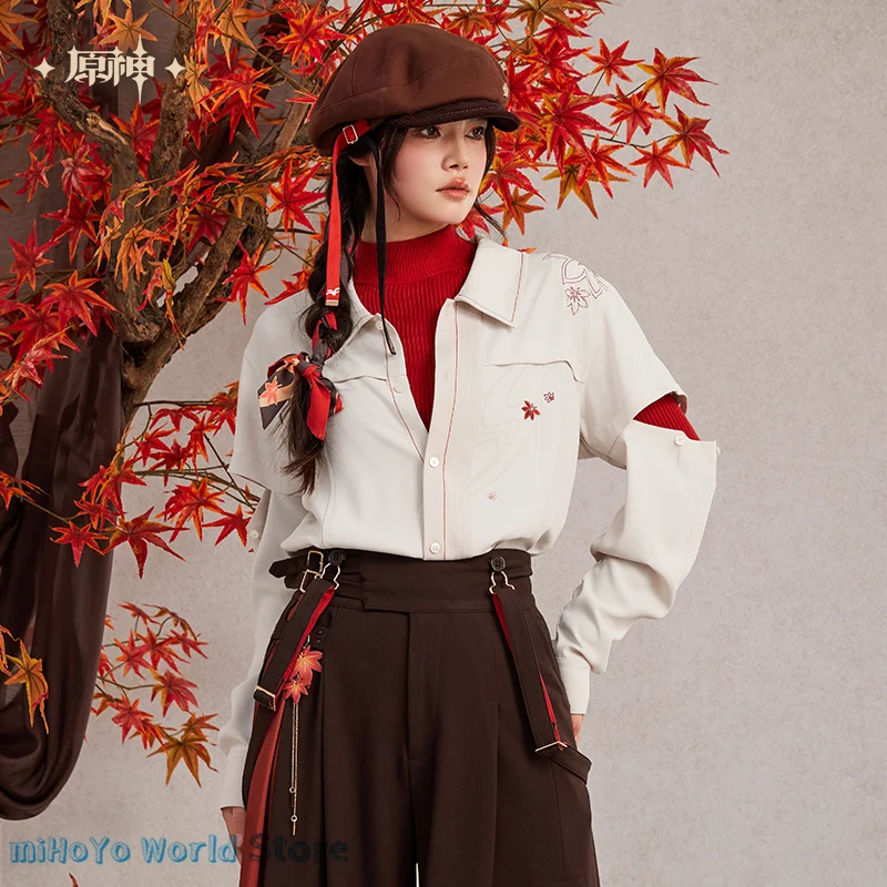 Kaedehara Kazuha košeľa Mihoyo Oficiálny originálny genshin dopad kazuha tému dojem pletené tričko Originálne doujin cosplay