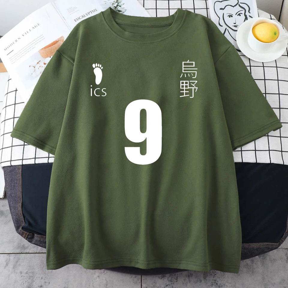 Kageyama Tobio Anime Haikyuu Print Mans bavlnené tričká Osobnosť