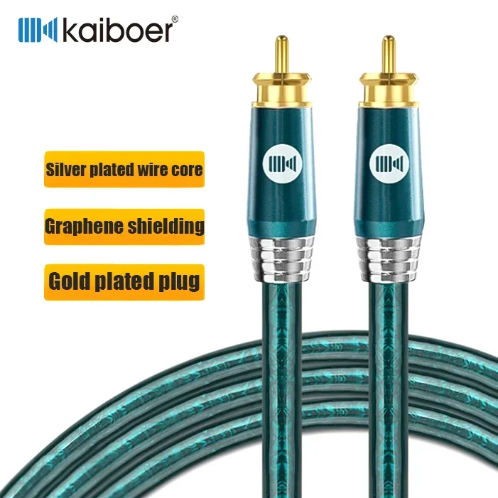 Kaiboer RCA koaxiálny kábel subwoofer kábla Hifi digitálny zvuk koaxiálny stereofónny zvuk