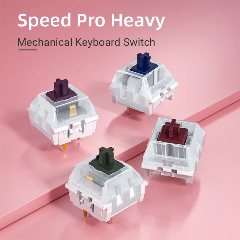 Kailh Speed ​​Pro Heavy Switch Clicky Linear Tmat Hrom Mechanické spínače klávesnice DIY RGB/SMD