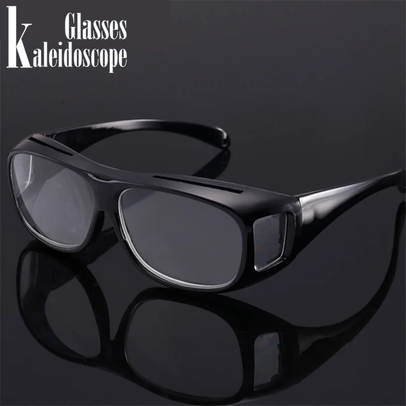 Kaleidoskopové okuliare Čítanie okuliarov zväčšovača Unisex zväčšujúca okuliare Presbyopia Big Vision Anti-Fatigue okuliare +250. +300