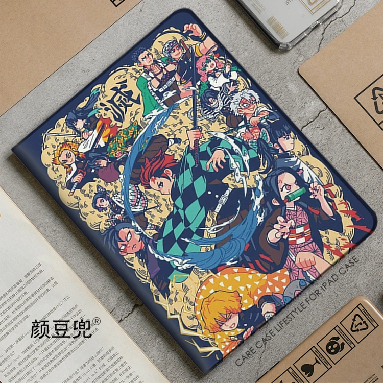 Kamado Tanjiro Anime Demon pre iPad Air 4 5 6 MINI 4 5 6 PASE LUXURY SILIKON PRE PRO 13 12,9 11 10,5 palca pre iPad 10. 10.9in